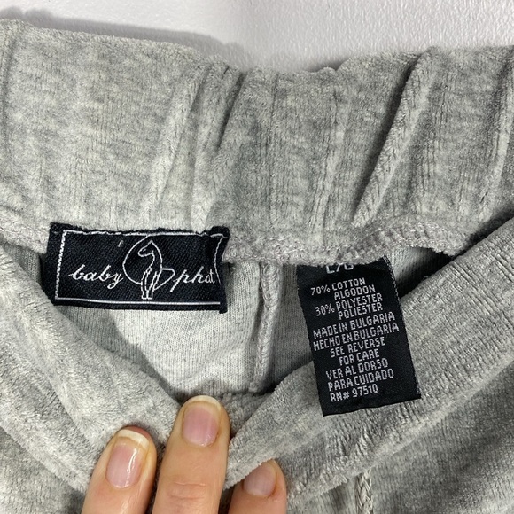 Baby Phat Velour Track Pants with side stripe size Large - Picture 6 of 7